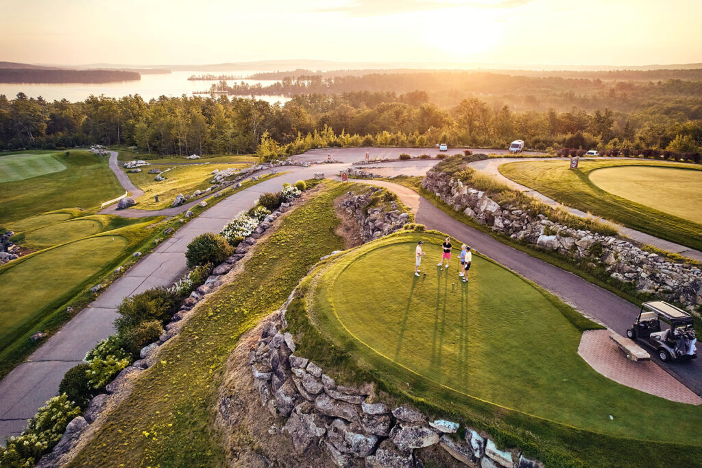 Golf at Sunrise. Belgrade Lakes CC. @VisitMaine.com