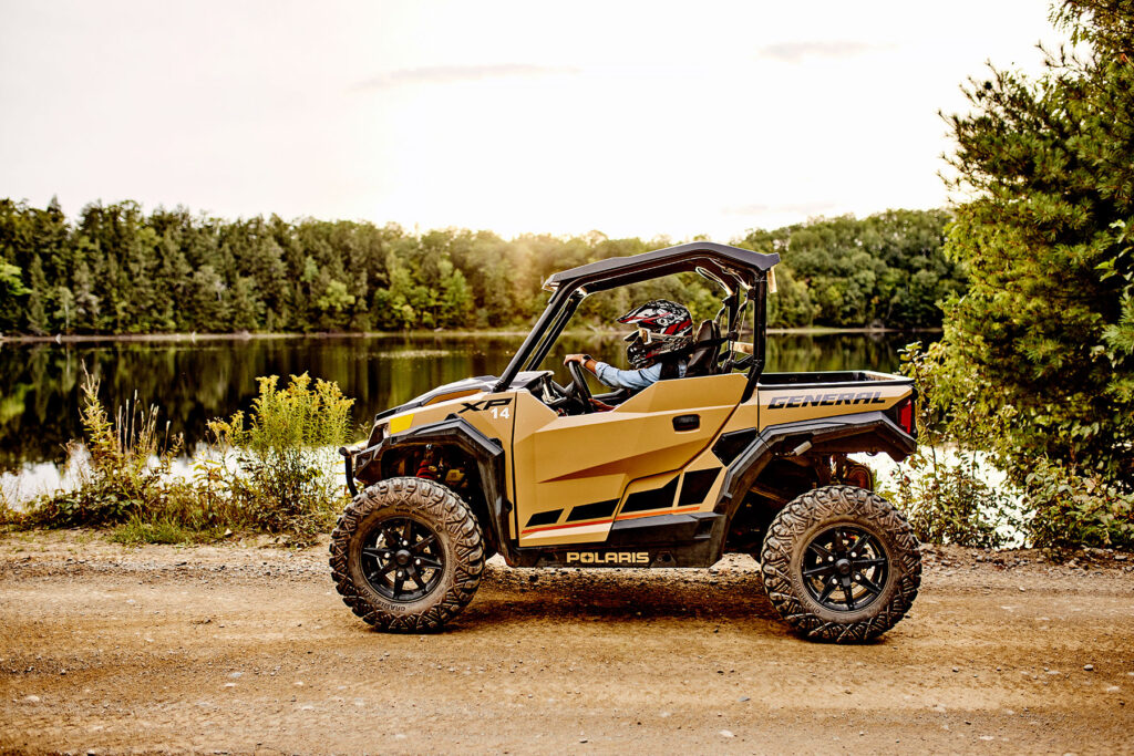 Trail riding in a UTV in The Forks, Maine's Kennebec Valley