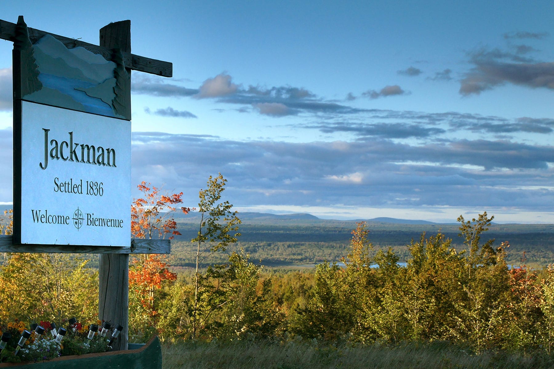 Jackman sits at the top of the Upper Kennebec Valley near the Canadian Border.