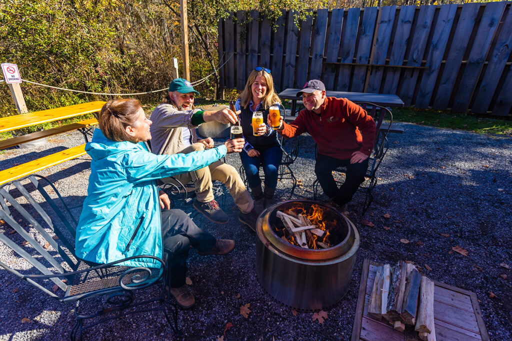 Cheers, at Grateful Grains Brewing in Monmouth.