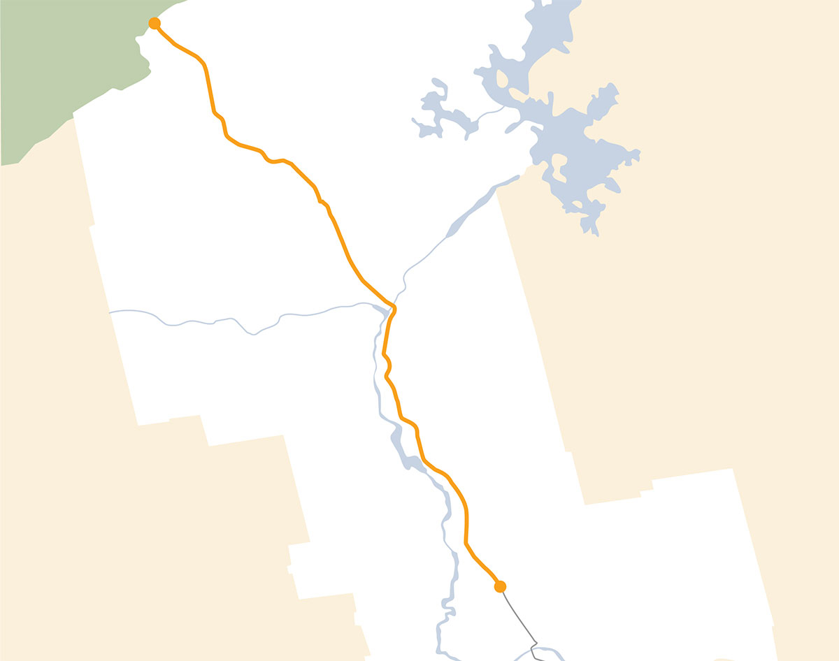 Old Canada Road National Scenic Byway Map