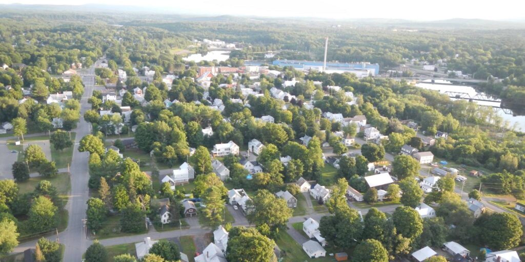 Ariel view of Madison, Maine