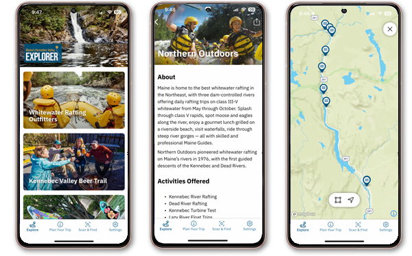 The Explorer Mobile Travel App Screen Examples