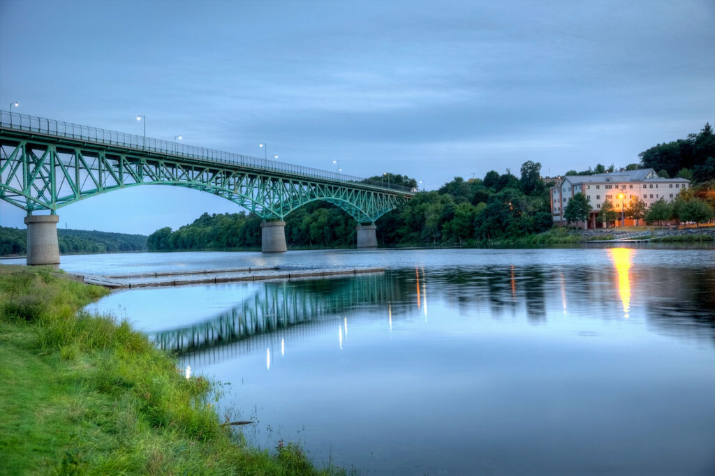 The Kennebec River in Augusta